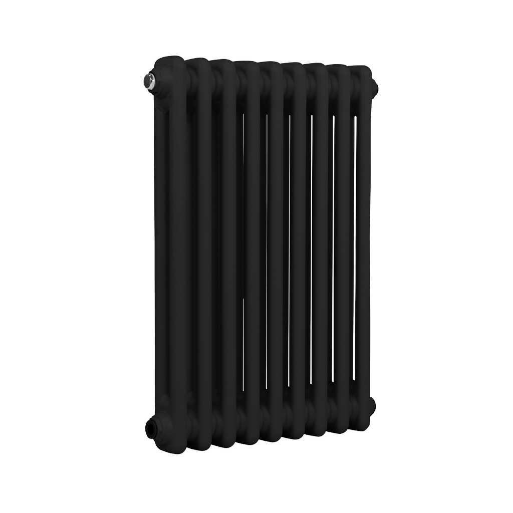 Baridi Horizontal Traditional 2 Column Radiator 600 x 427mm – Black