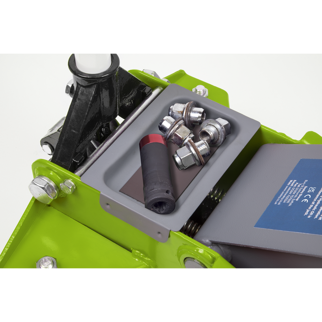 Low Profile Trolley Jack & Impact Wrench Combo, Green (2001LEHVCOMBO)