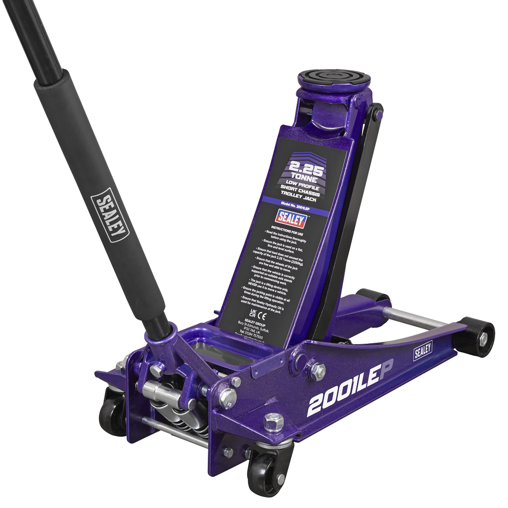 Low Profile Trolley Jack with Rocket Lift, 2.25 Tonne, Purple (2001LEP)