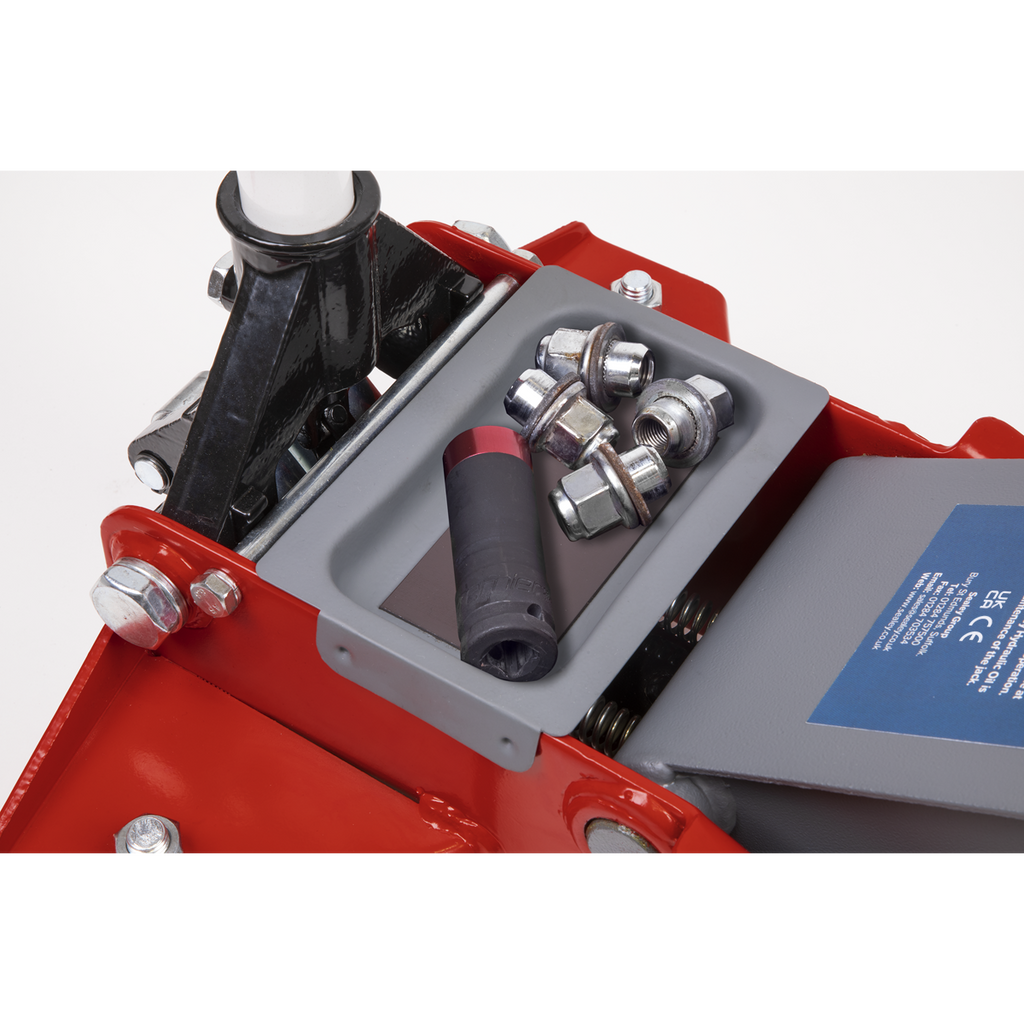 Low Profile Trolley Jack with Rocket Lift, 2.25 Tonne, Red (2001LERE)