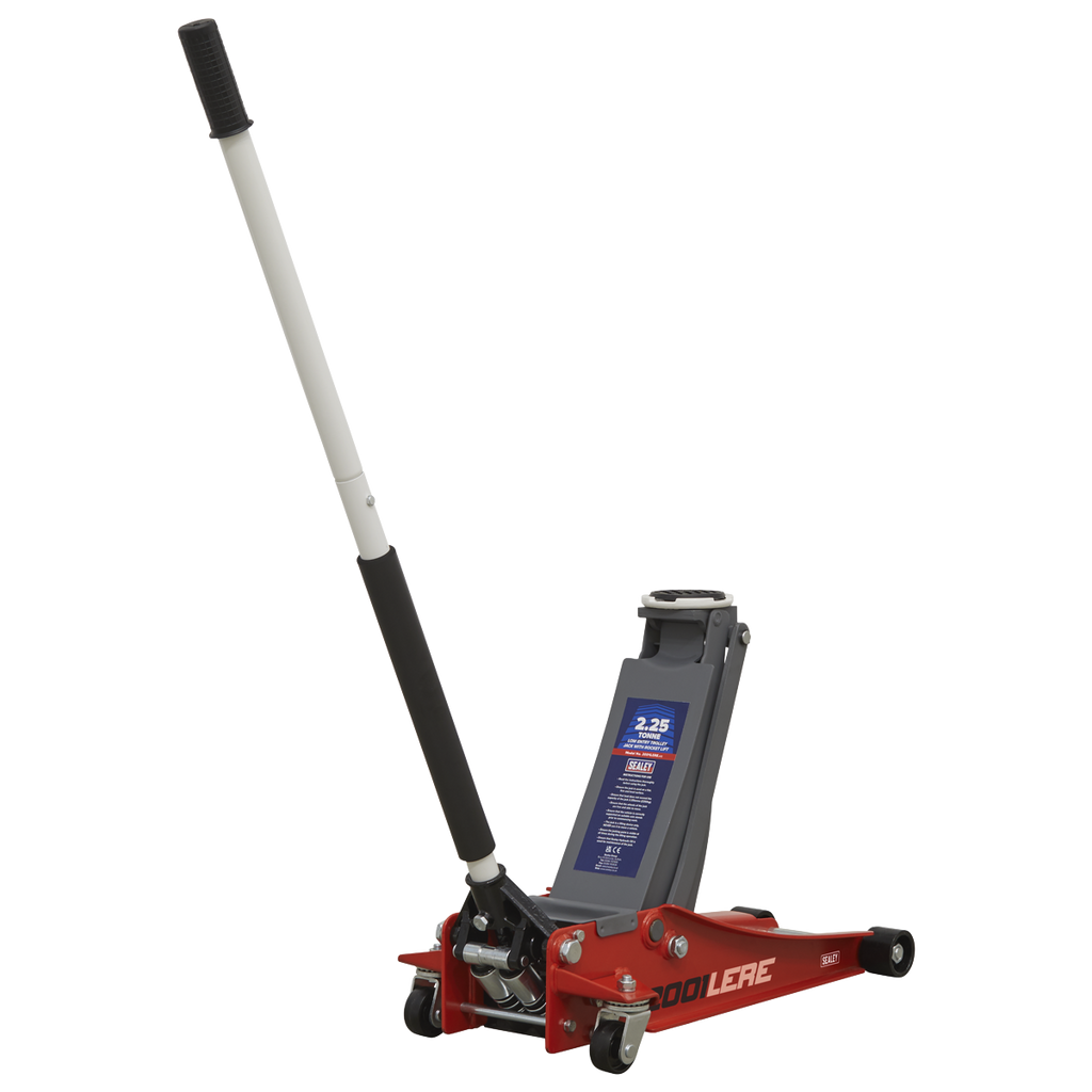 Low Profile Trolley Jack with Rocket Lift, 2.25 Tonne, Red (2001LERE)