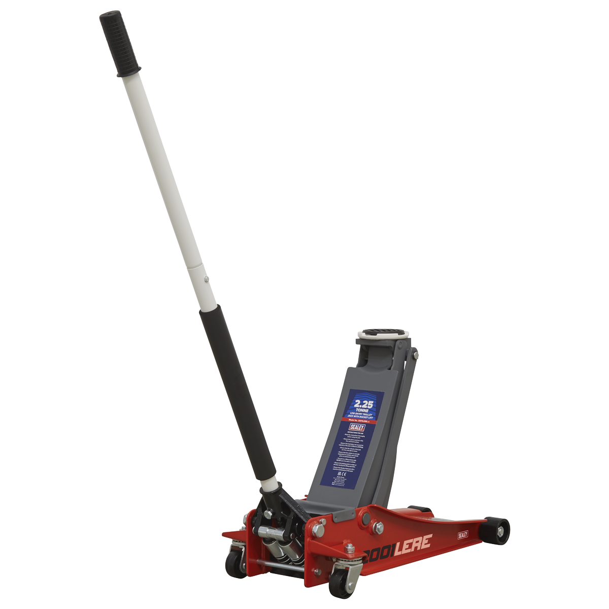 Low Profile Trolley Jack with Rocket Lift, 2.25 Tonne, Red (2001LERE)