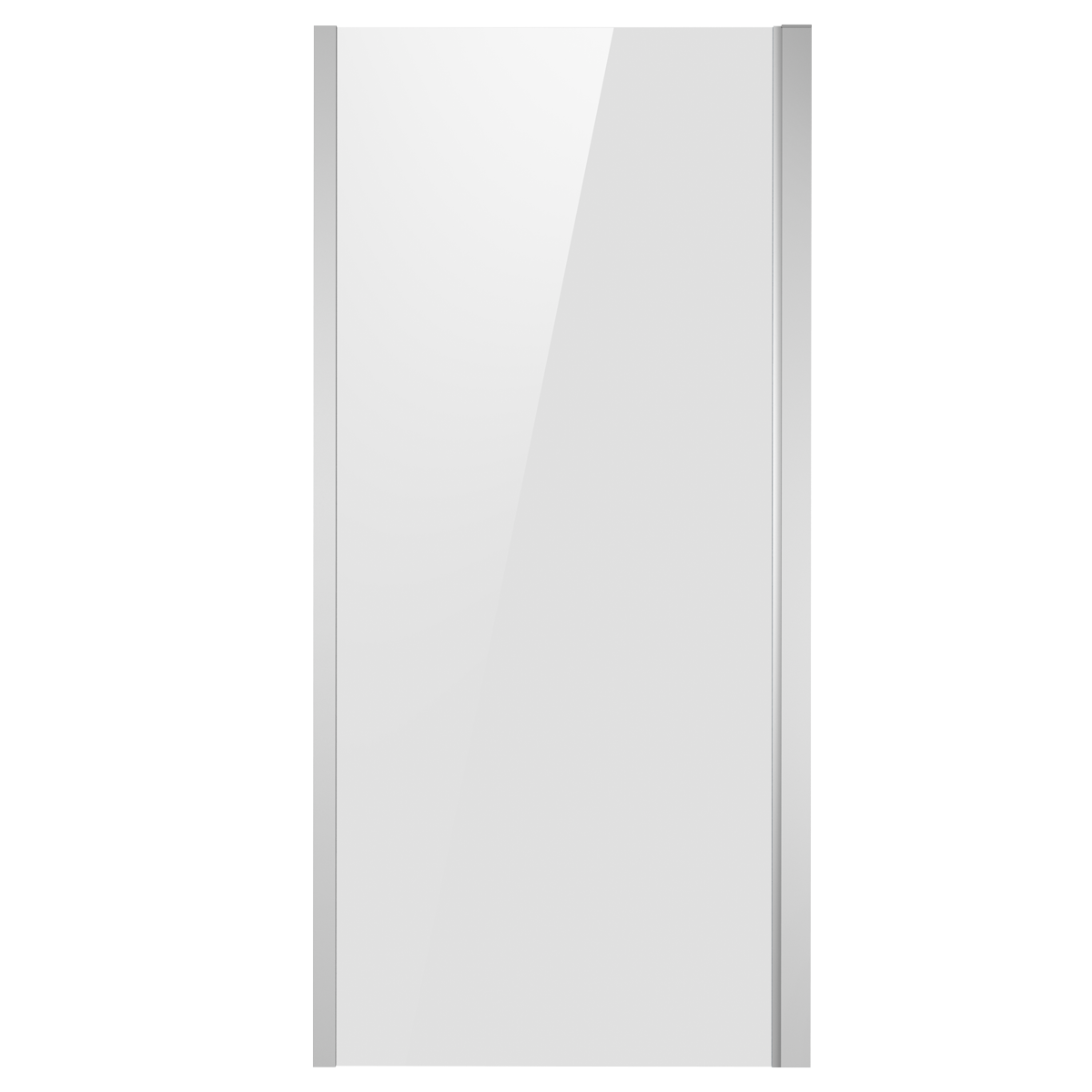 Baridi Side Panel for Sliding Shower Doors, 6mm Tempered Glass - Chrome