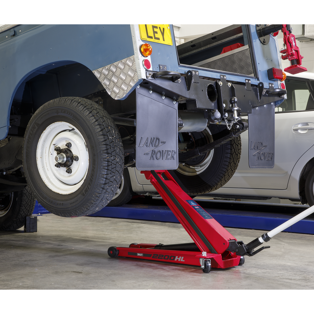 High Lift Low Profile Trolley Jack 2 Tonne