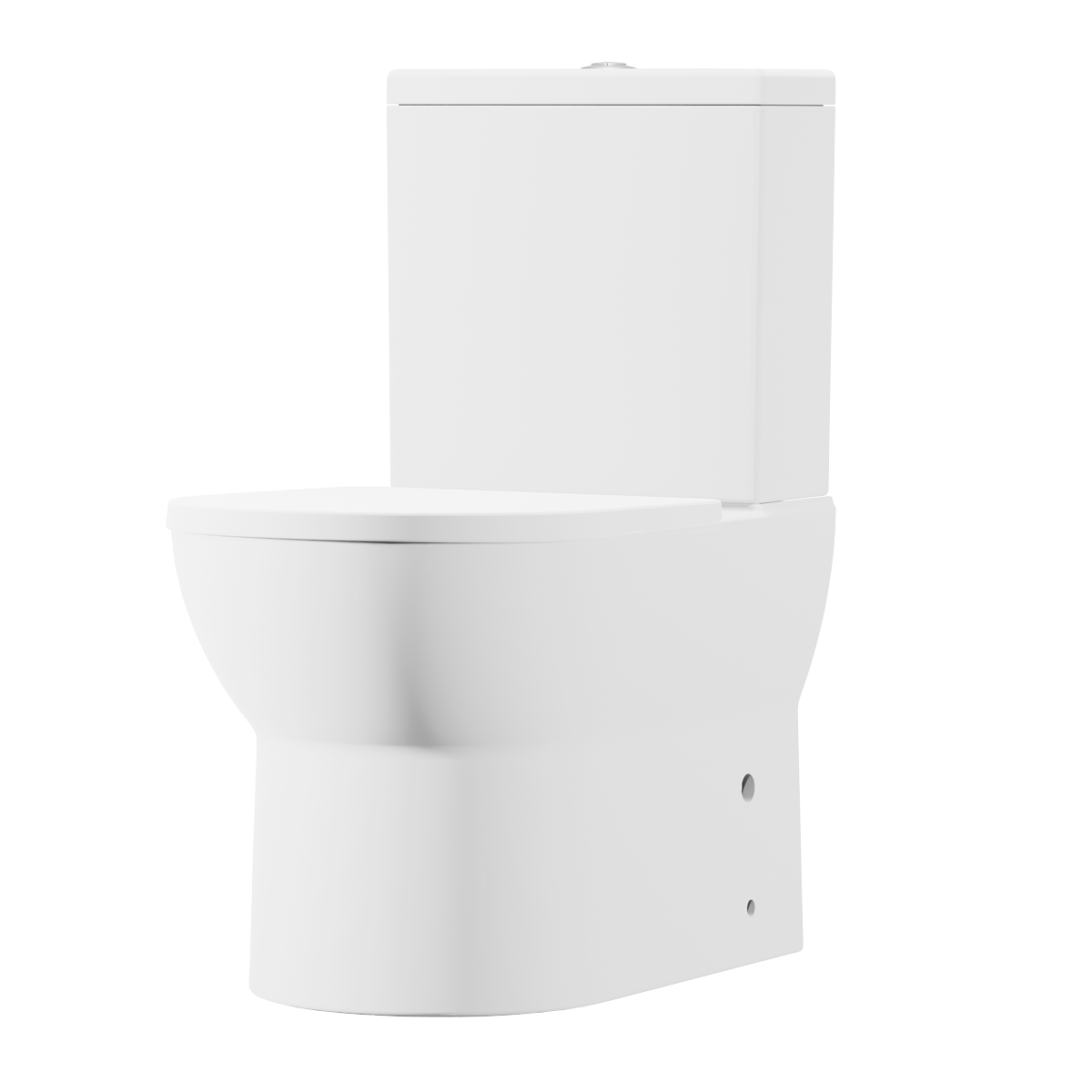 Baridi Close-Coupled Toilet with Soft Close Seat, Dual Flush Cistern & Rimless Flush – White