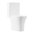 Baridi Close-Coupled Toilet with Soft Close Seat, Dual Flush Cistern & Rimless Flush – White