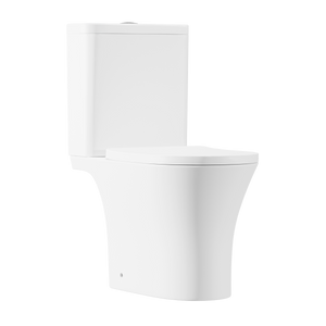 Baridi Close-Coupled Toilet with Soft Close Seat, Dual Flush Cistern & Rimless Flush – White