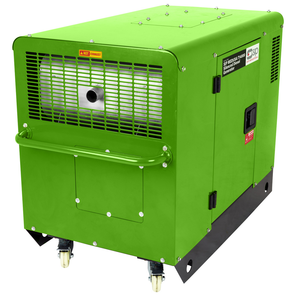 SIP MEDUSA T14000 Silenced Diesel Generator, 11000W (25151) (Factory Refurbished REBOX)