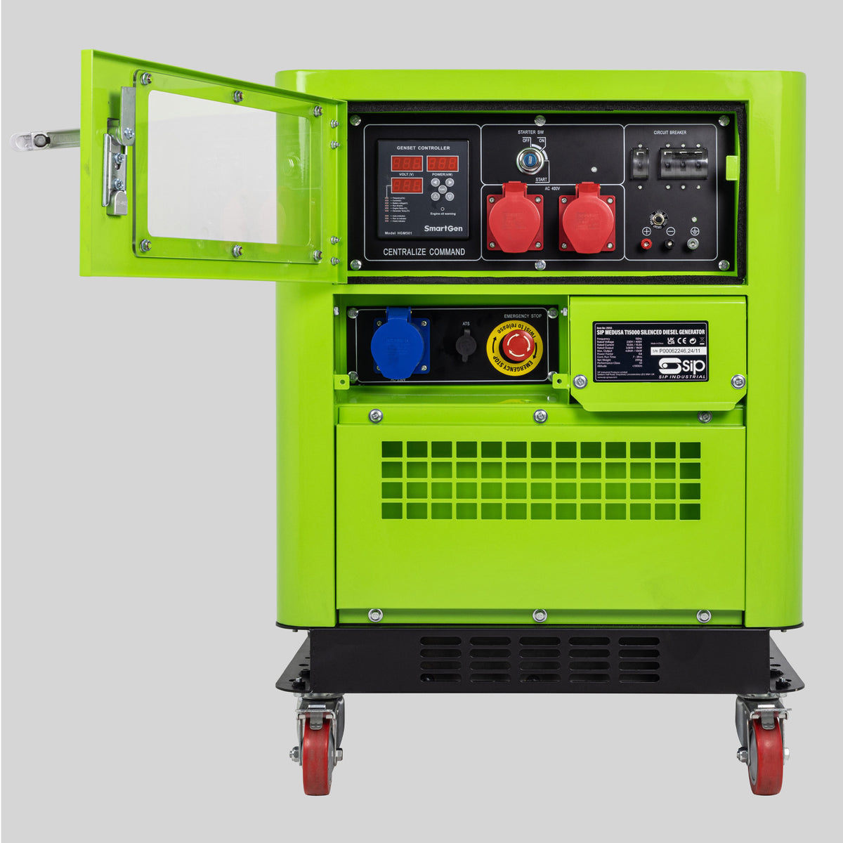 SIP MEDUSA T15000 Silenced Diesel Generator, 12000W (25155)