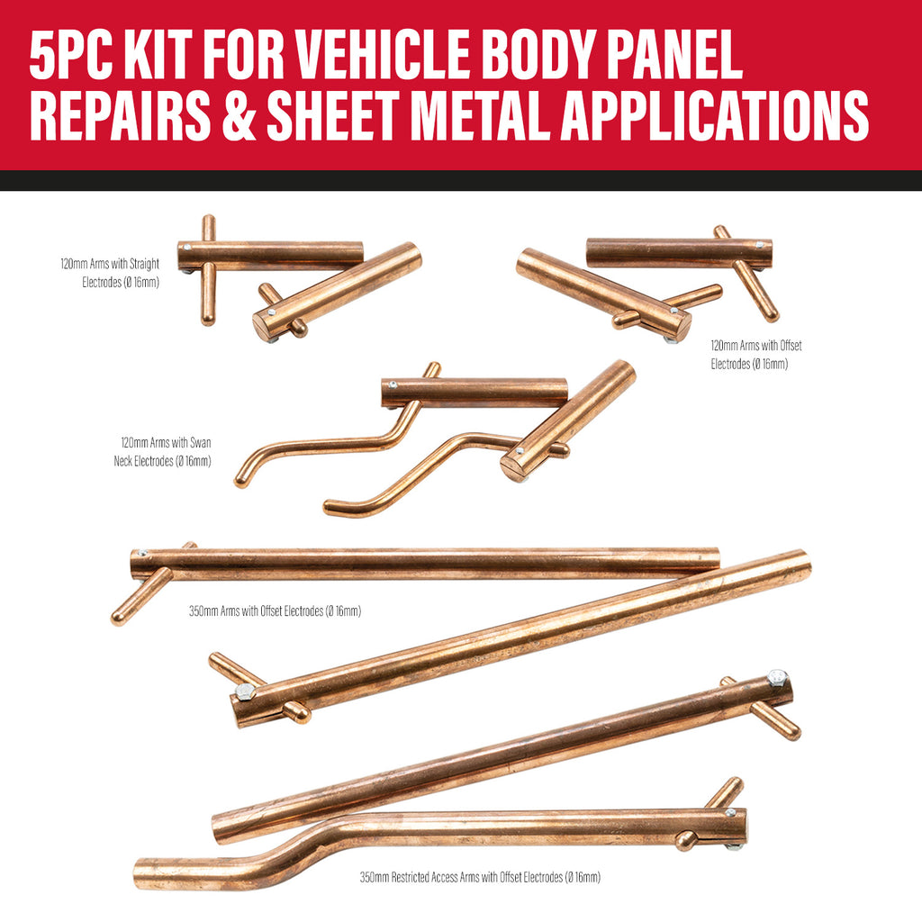 SIP Spot Welder 5pc Bodywork Kit (ø 16mm)