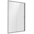 Sliding Shower Door 1000 x 1850mm, 6mm Tempered Glass, Reversible - Chrome