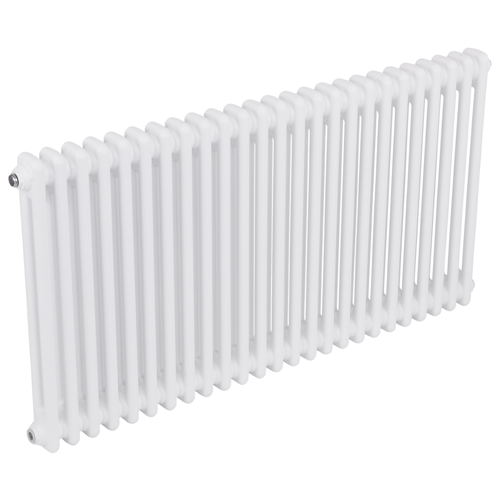 Baridi Horizontal Traditional 2 Column Radiator 600 x 1147mm – White