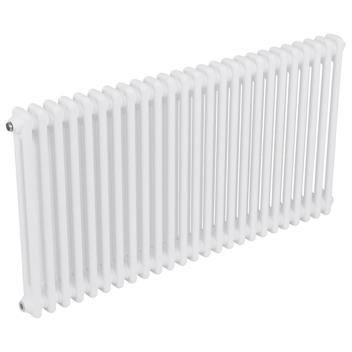 Baridi Horizontal Traditional 2 Column Radiator 600 x 1147mm – White