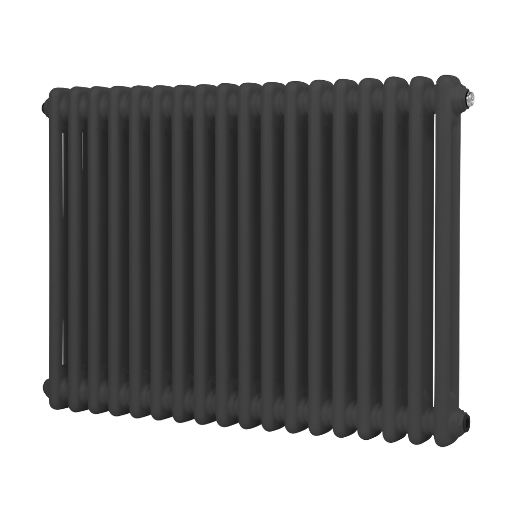 Baridi Horizontal Traditional 2 Column Radiator 600 x 832mm – Anthracite