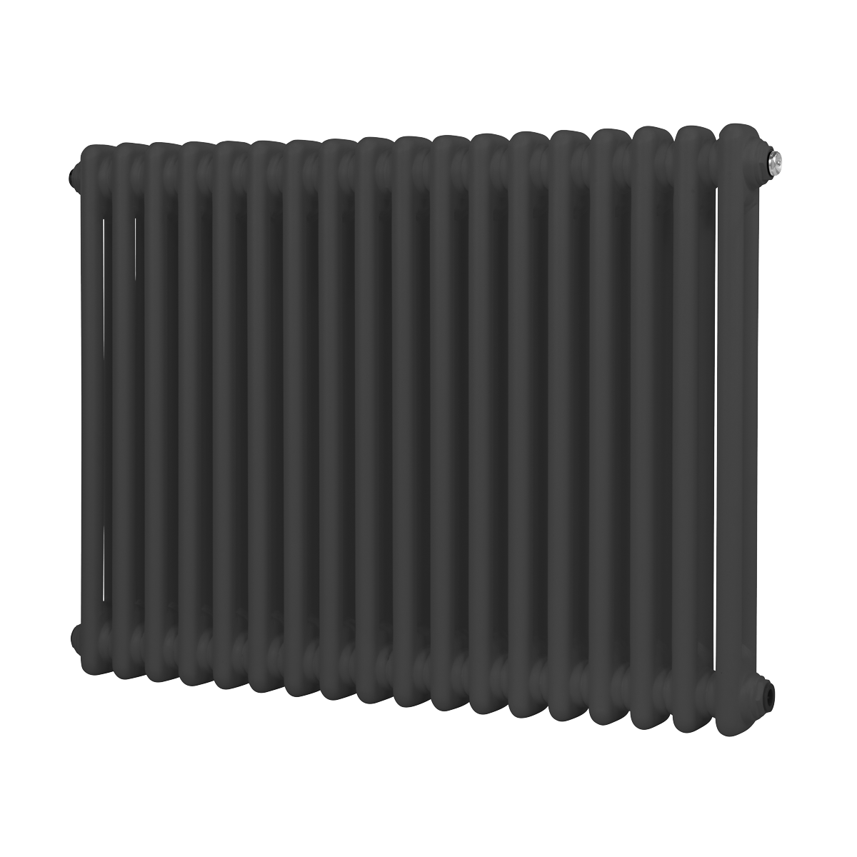 Baridi Horizontal Traditional 2 Column Radiator 600 x 832mm – Anthracite
