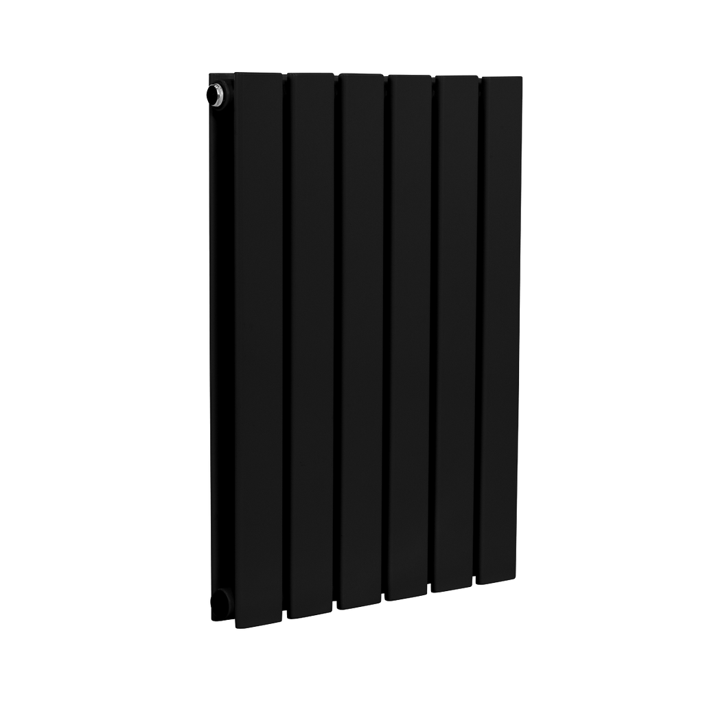 Baridi Horizontal Radiator Contemporary Double Flat Panel Design 600 x 420mm – Black