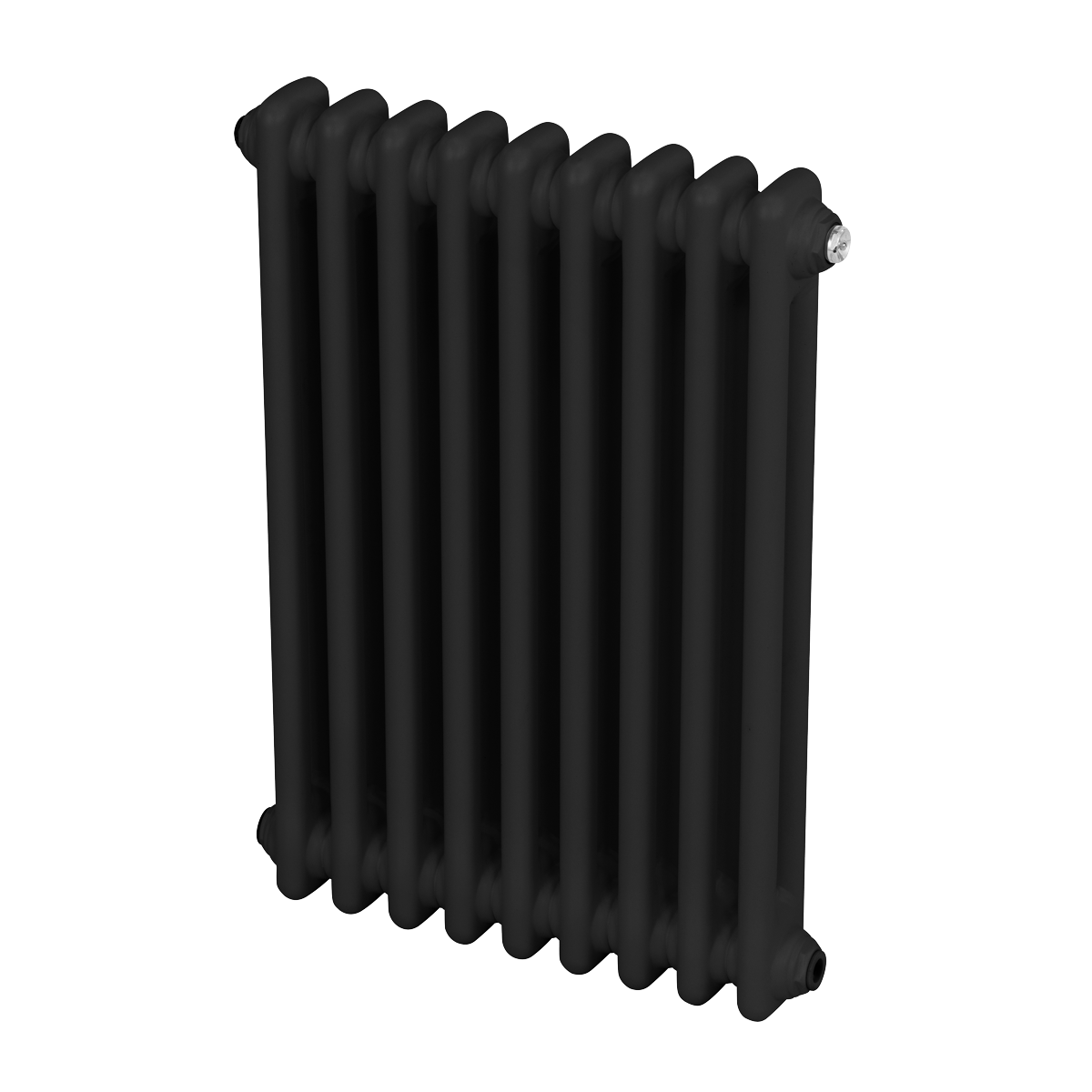 Baridi Horizontal Traditional 2 Column Radiator 600 x 427mm – Black