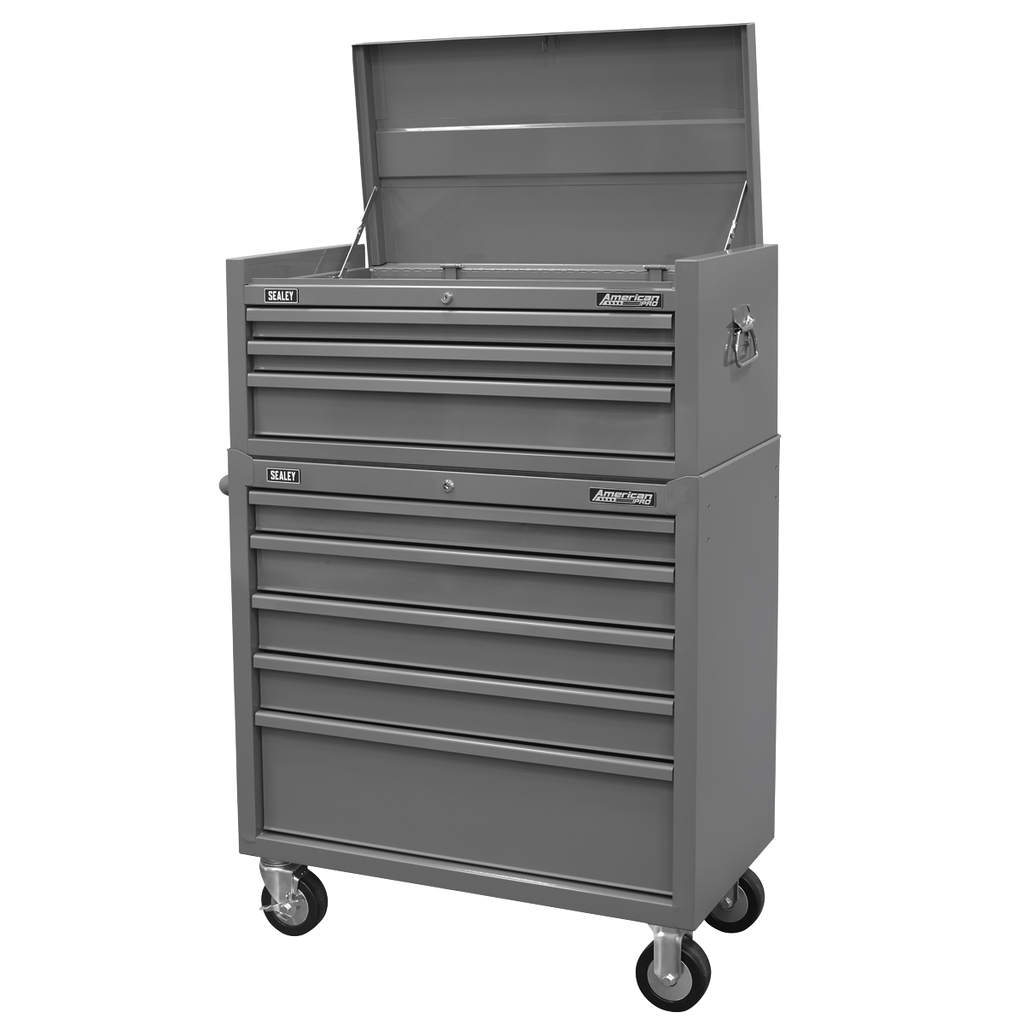 American PRO® Rollcab 5 Drawer & Topchest 3 Drawer Combination Grey (AP11GCOMBO1)