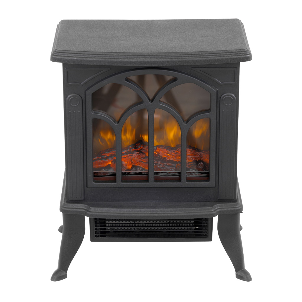 Baridi Electric Stove Heater with LED Log Flame 1800W (DH121)