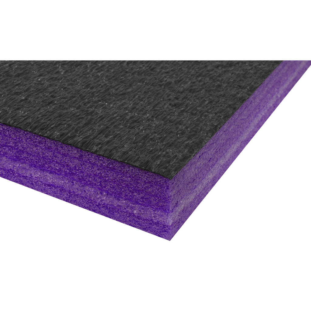 Easy Peel Shadow Foam® 1200 x 550 x 50mm Purple/Black (SF50P)