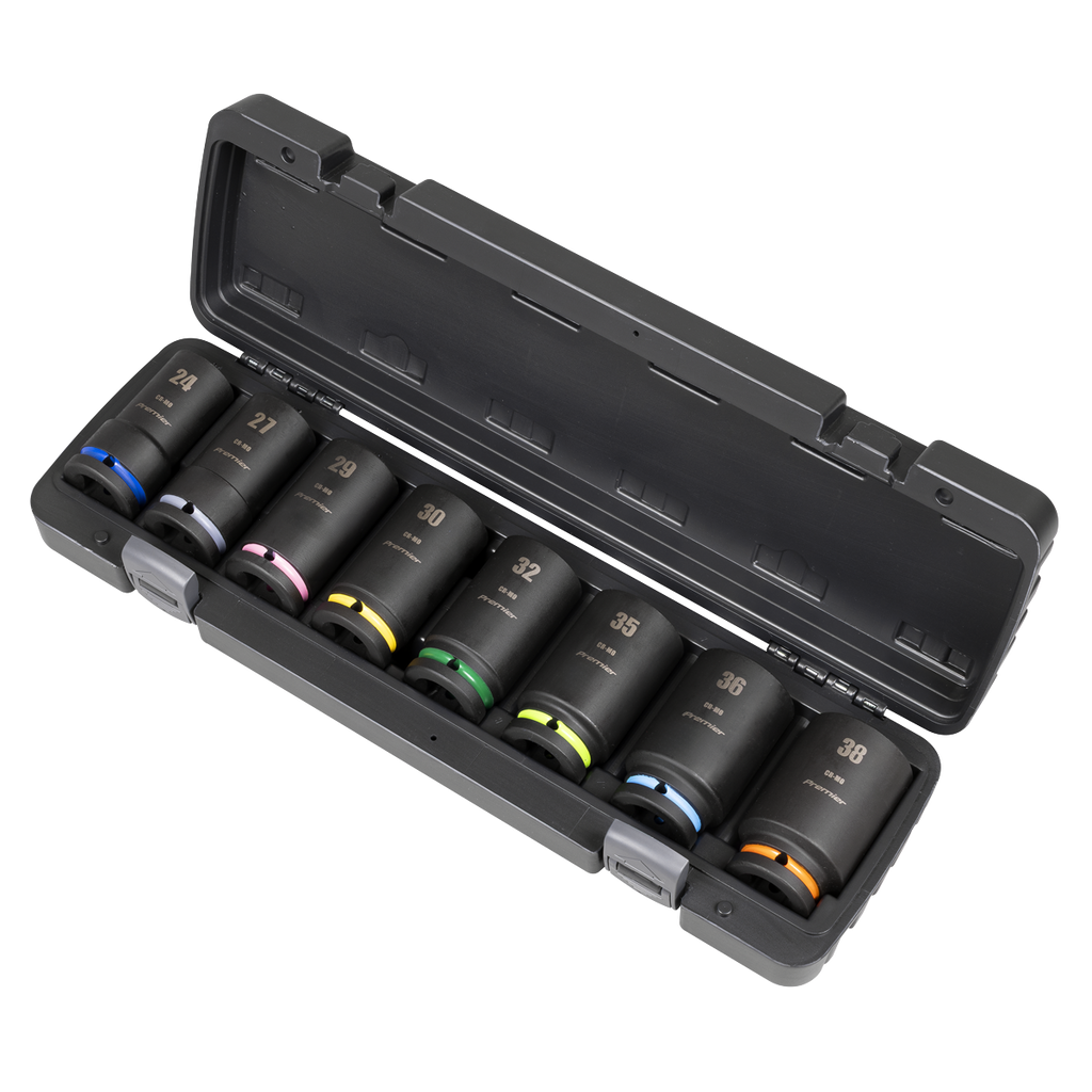 Premier Deep Impact Socket Set 3/4"Sq Drive 8pc
