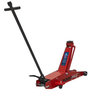 Premier Long Reach High Lift Trolley Jack 3 Tonne