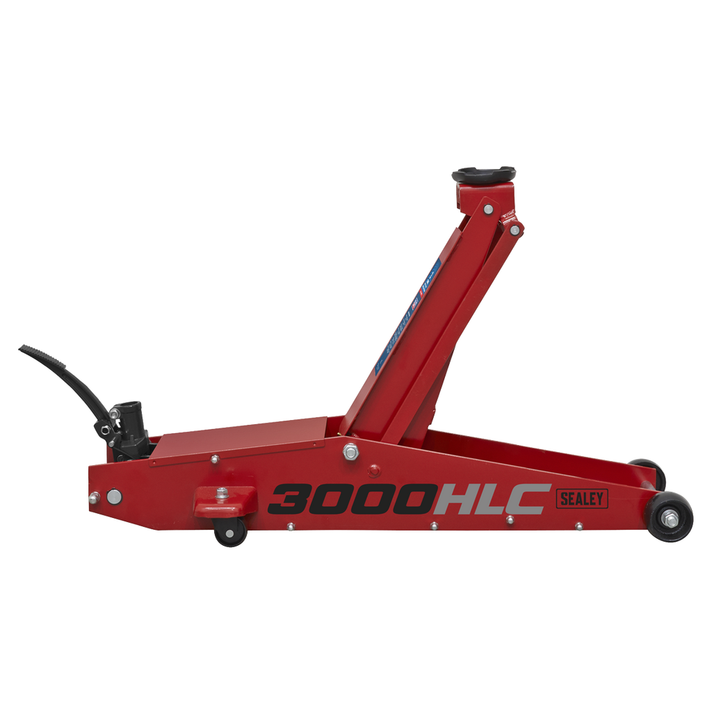Premier Long Reach High Lift Trolley Jack 3 Tonne