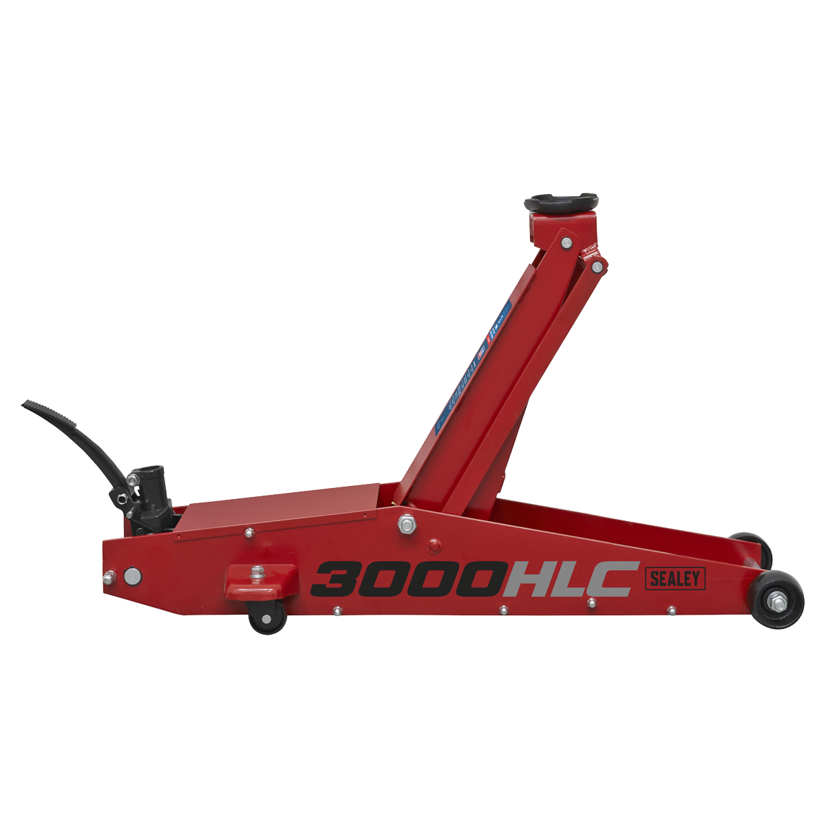 Premier Long Reach High Lift Trolley Jack 3 Tonne