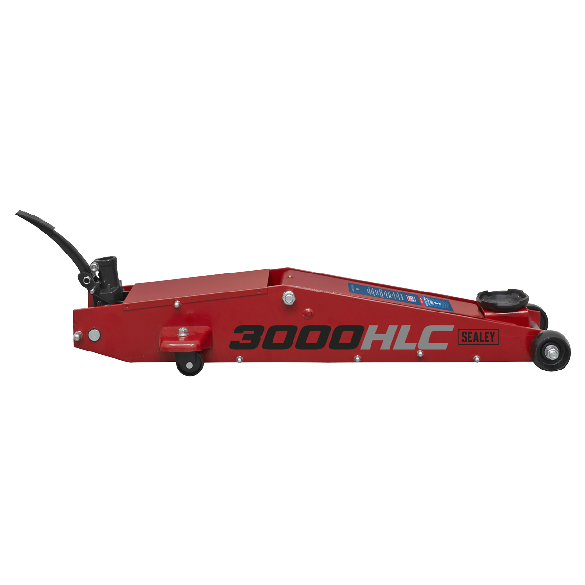 Premier Long Reach High Lift Trolley Jack 3 Tonne