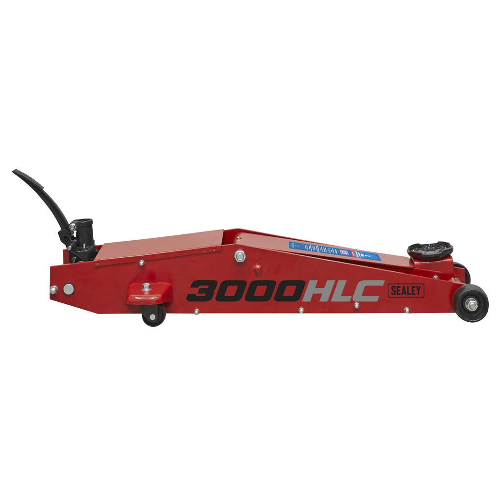 Premier Long Reach High Lift Trolley Jack 3 Tonne