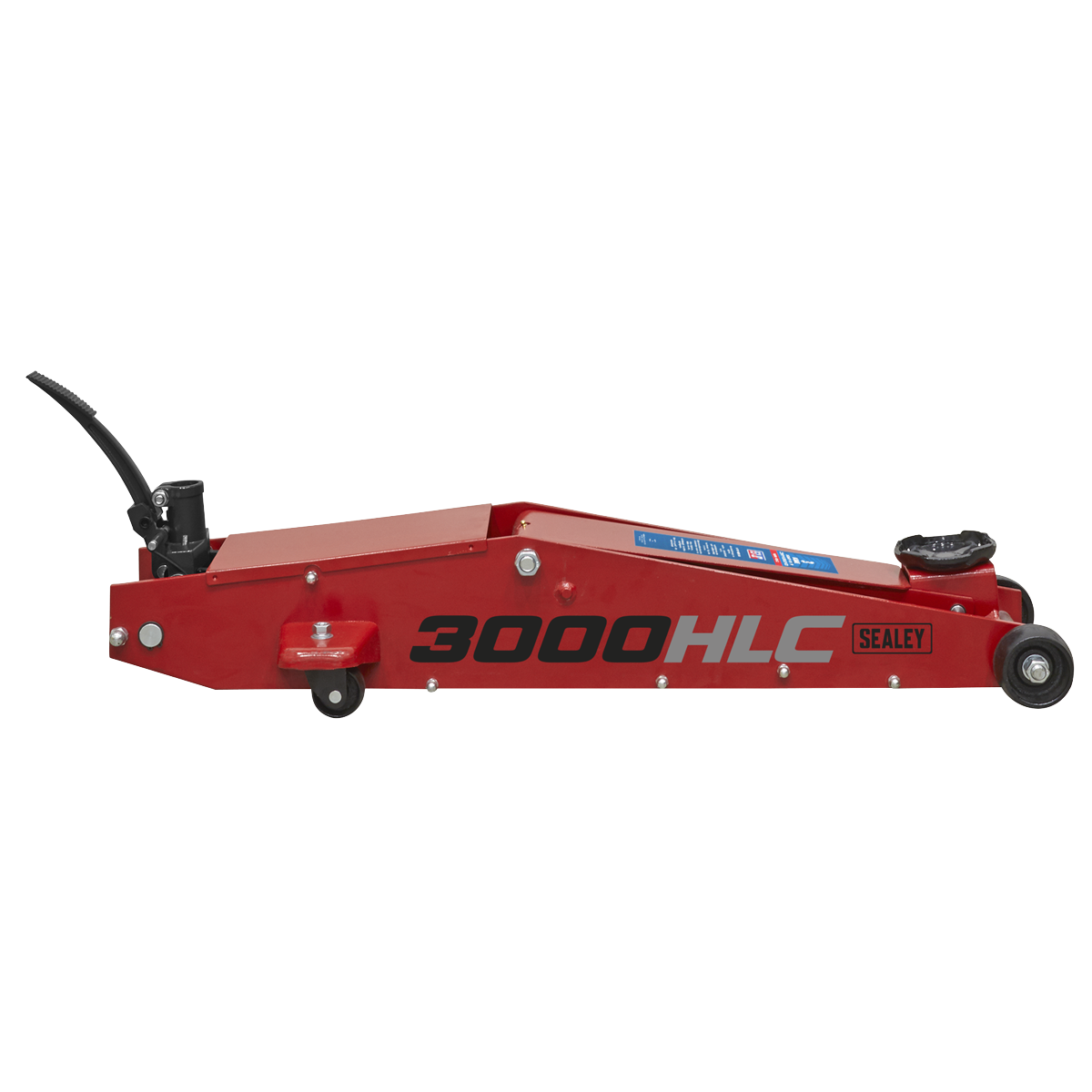 Premier Long Reach High Lift Trolley Jack 3 Tonne
