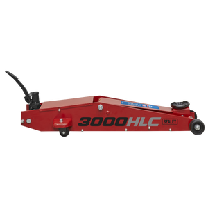 Premier Long Reach High Lift Trolley Jack 3 Tonne