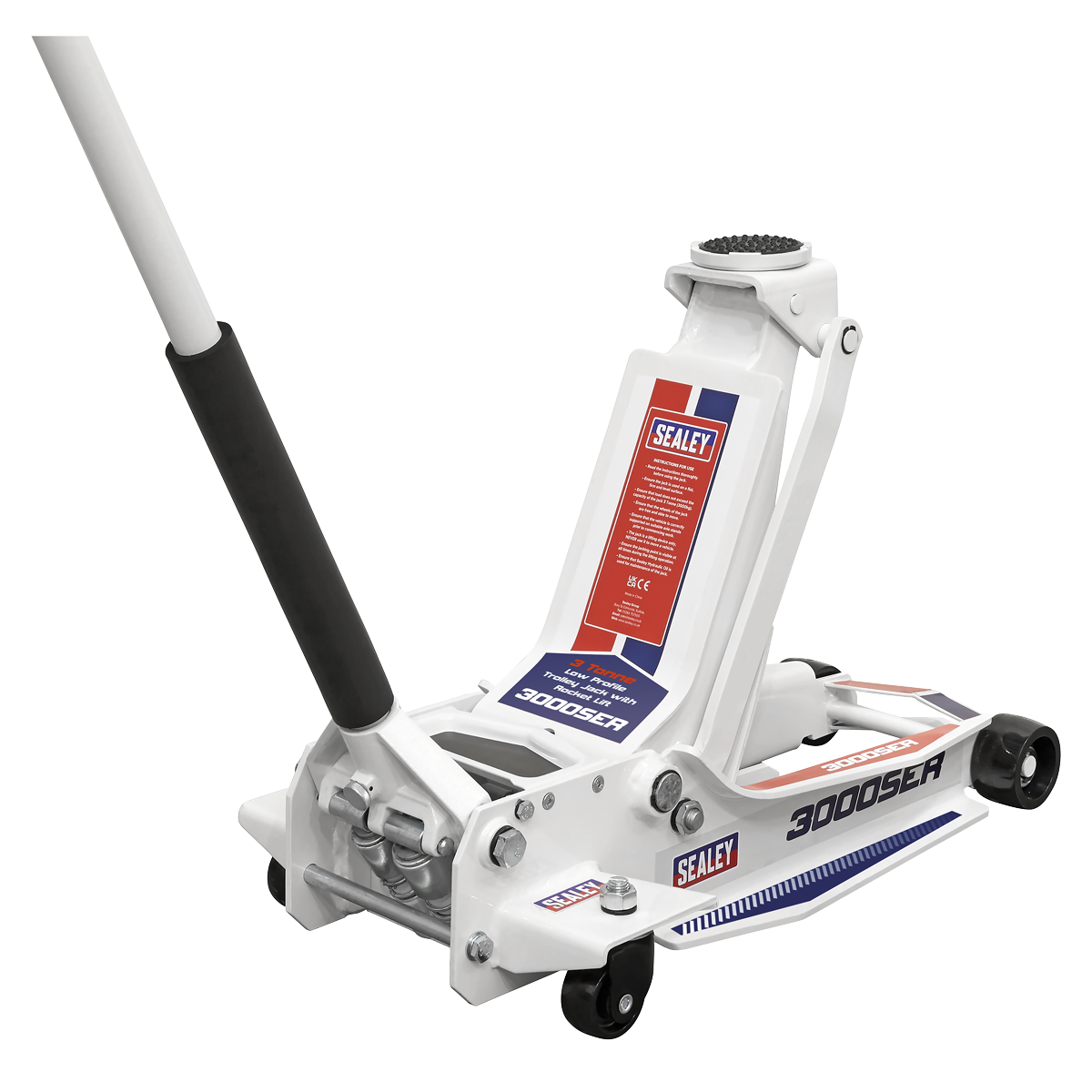 Low Profile Trolley Jack with Rocket Lift 3 Tonne