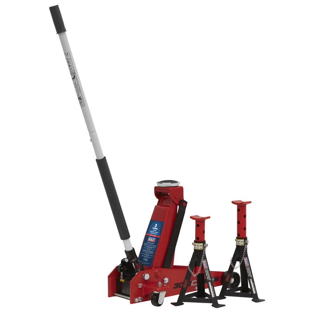 Standard Chassis Trolley Jack with Axle Stands, 3 Tonne (3010CX)
