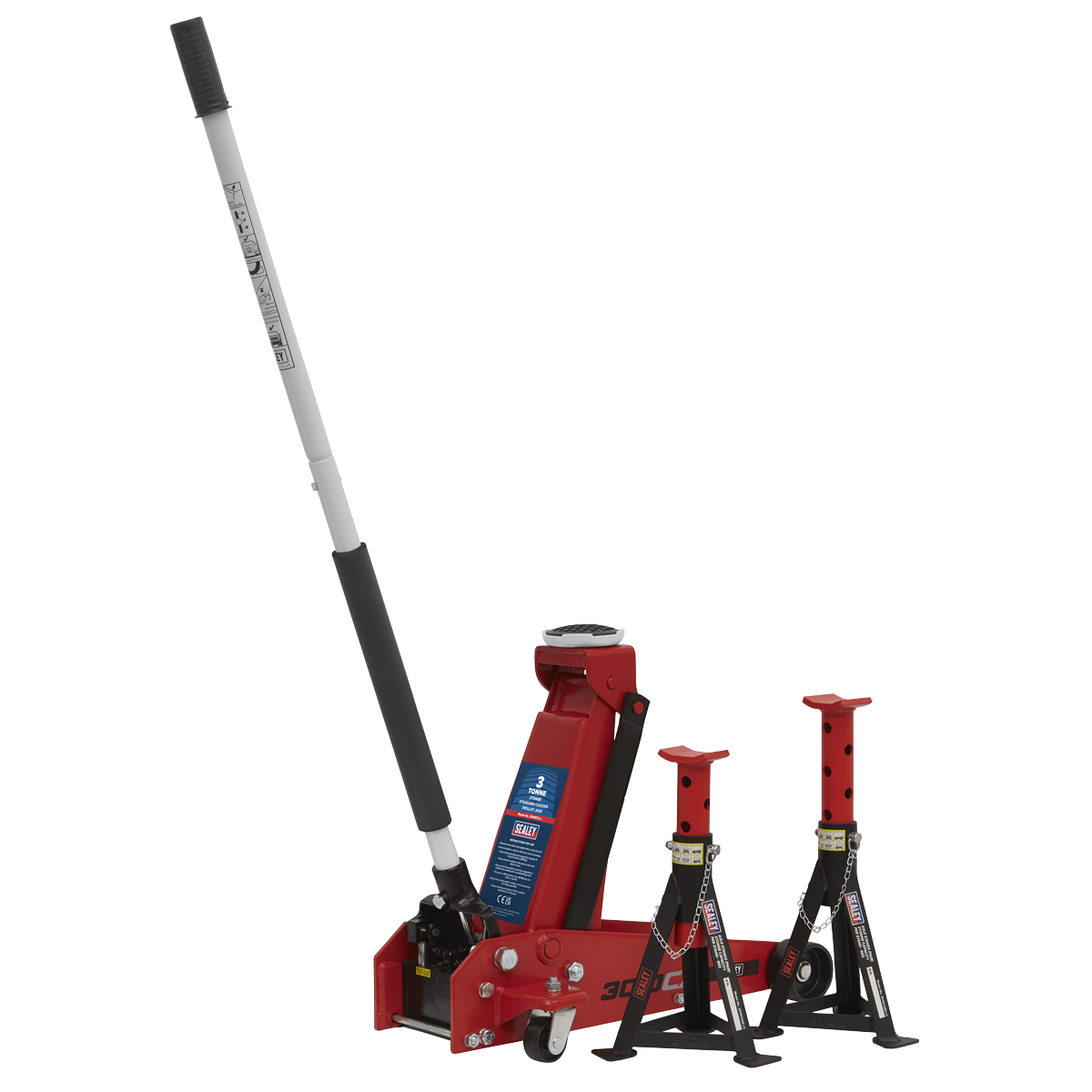 Standard Chassis Trolley Jack with Axle Stands, 3 Tonne (3010CX)