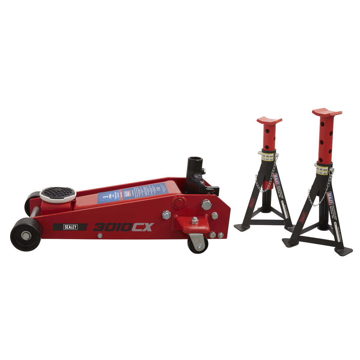 Standard Chassis Trolley Jack with Axle Stands, 3 Tonne (3010CX)