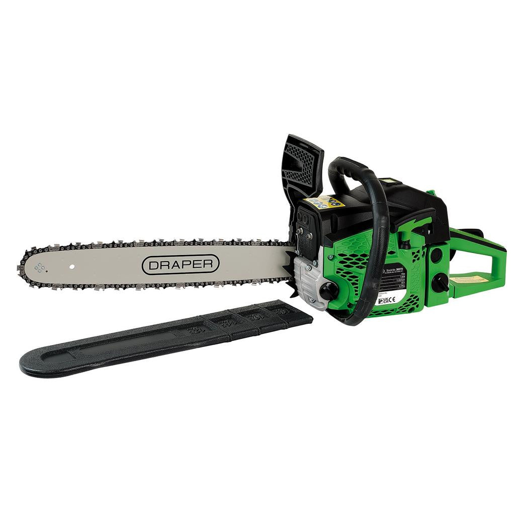 Draper Petrol Chainsaw, 450mm, 45cc (30273)
