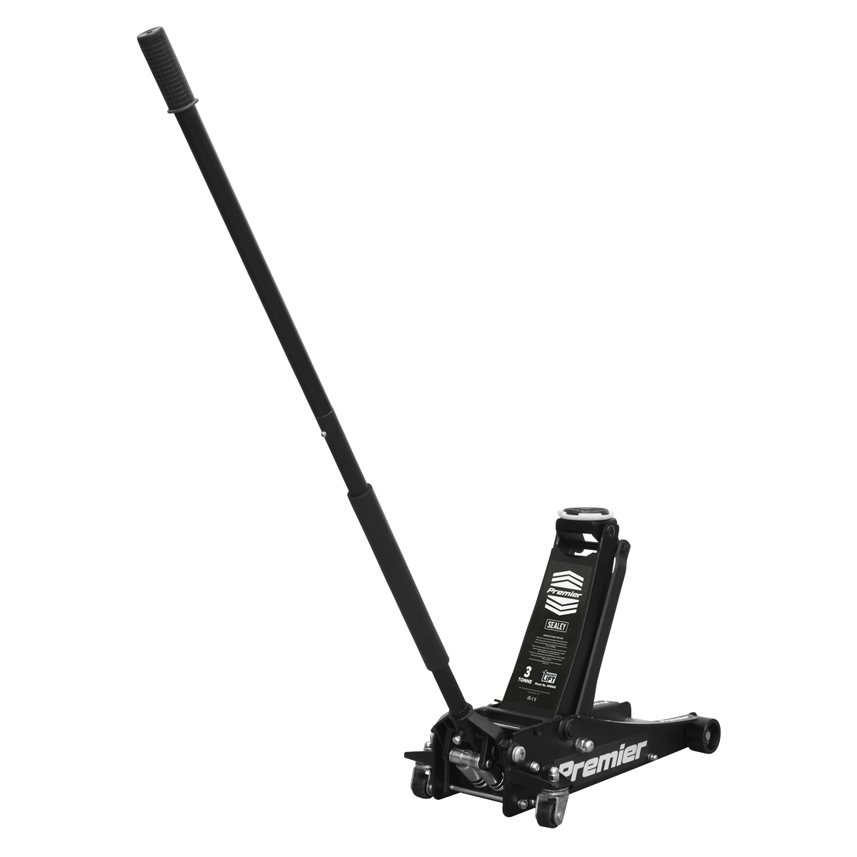 Premier Low Entry Trolley Jack & Axle Stands, 3 Tonne, Black (3040ABCOMBO)