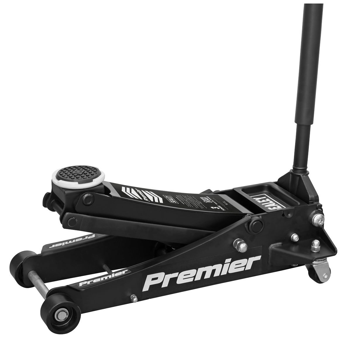 Premier Low Entry Trolley Jack & Axle Stands, 3 Tonne, Black (3040ABCOMBO)