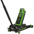 Premier Low Entry Trolley Jack with Rocket Lift, 3 Tonne, Green (3040AG)