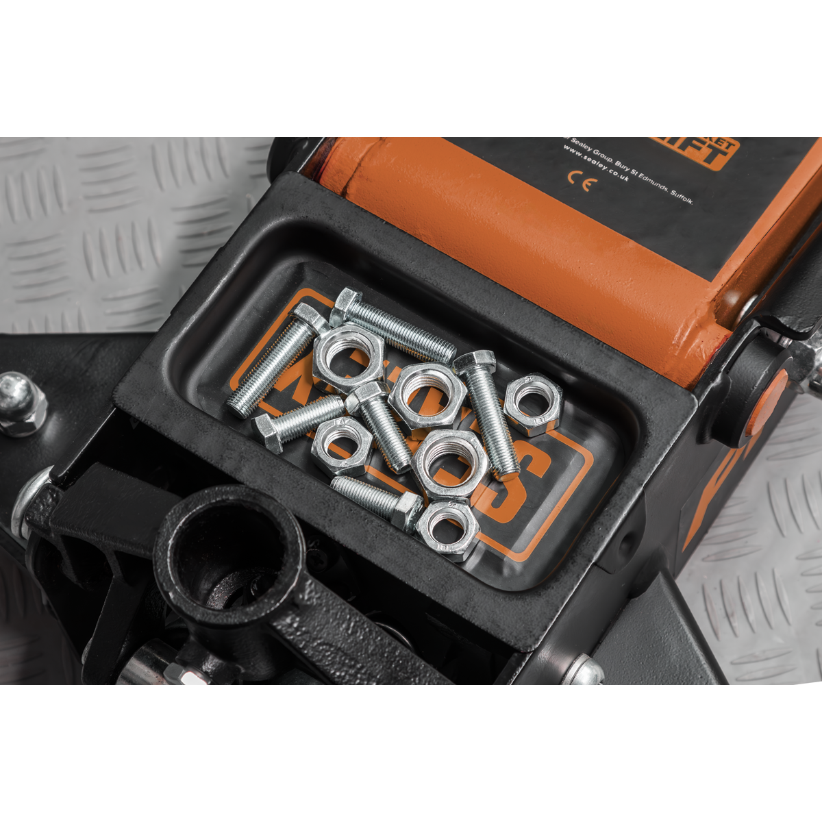 Premier Low Entry Trolley Jack with Rocket Lift, 3 Tonne, Orange (3040AO)