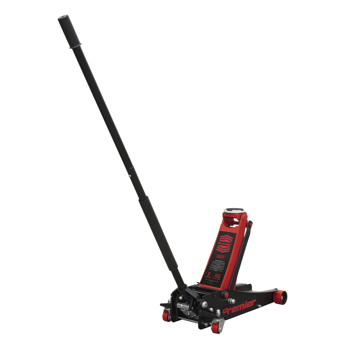Premier Low Entry Trolley Jack & Axle Stands, 3 Tonne, Red (3040ARCOMBO)