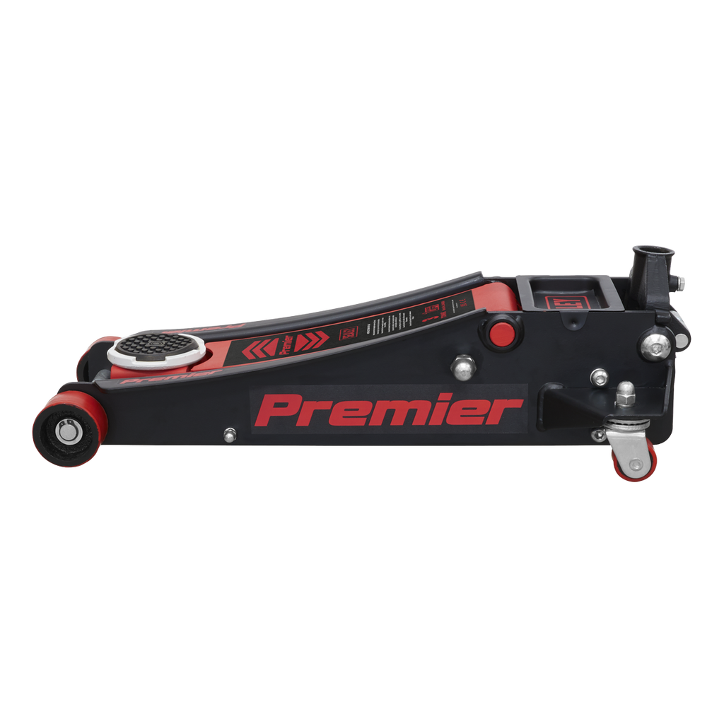 Premier Low Entry Trolley Jack & Axle Stands, 3 Tonne, Red (3040ARCOMBO)