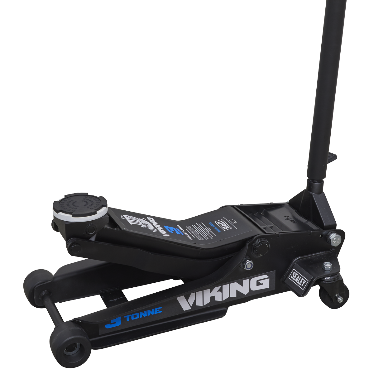 Sealey 3100TB Viking Low Profile Professional Trolley Jack with Rocket Lift, 3 Tonne Capacity, Black