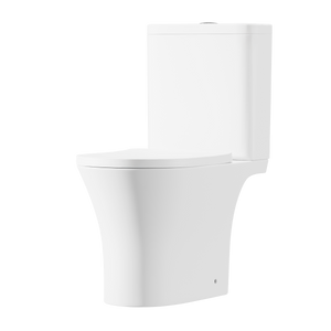 Baridi Close-Coupled Toilet with Soft Close Seat, Dual Flush Cistern & Rimless Flush – White