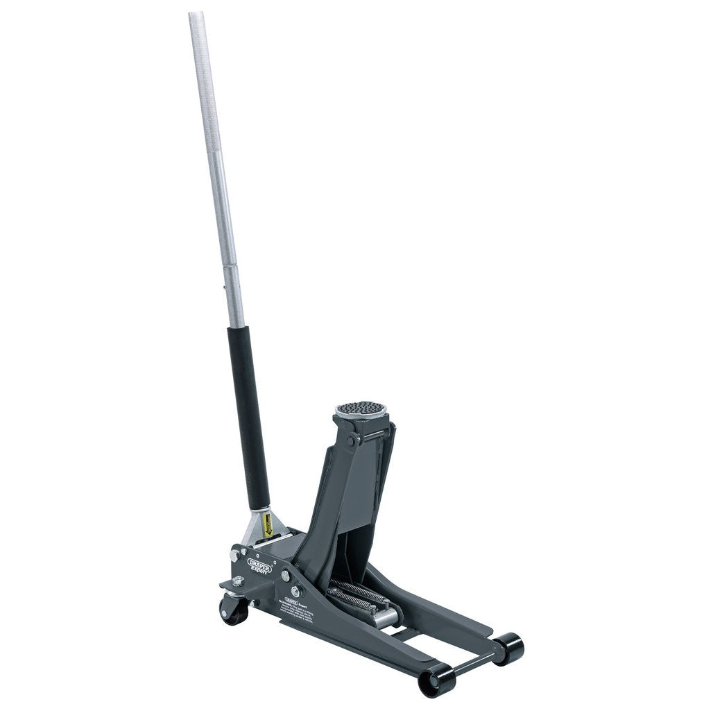 Draper Expert Low Profile Trolley Jack with Quick Lift, 2 Tonne, Grey (31481)