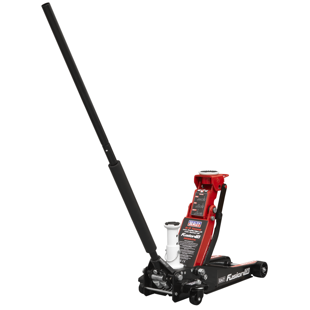 Sealey 3200LEHL Low Entry High Lift Trolley Jack with Rocket Lift, 2/3 Tonne Capacity