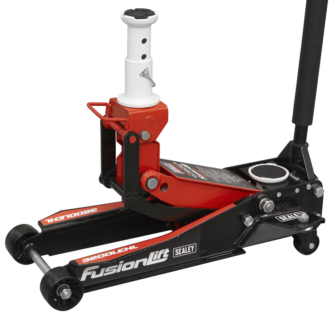 Sealey 3200LEHL Low Entry High Lift Trolley Jack with Rocket Lift, 2/3 Tonne Capacity