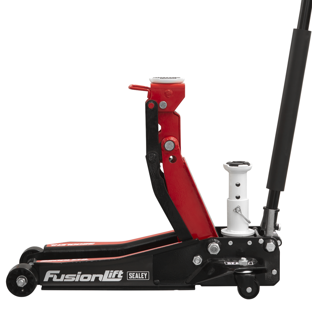 Sealey 3200LEHL Low Entry High Lift Trolley Jack with Rocket Lift, 2/3 Tonne Capacity