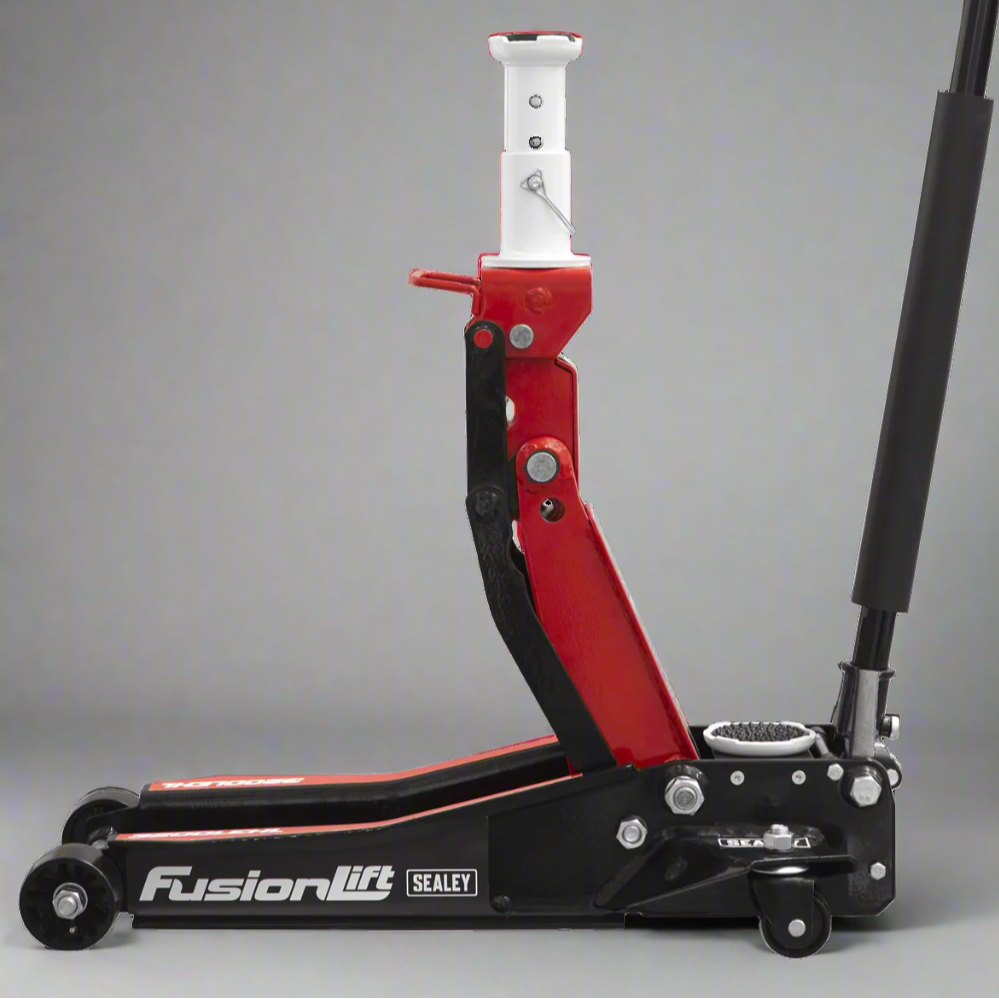 Sealey 3200LEHL Low Entry High Lift Trolley Jack with Rocket Lift, 2/3 Tonne Capacity